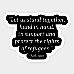 World Refugee Day Sticker